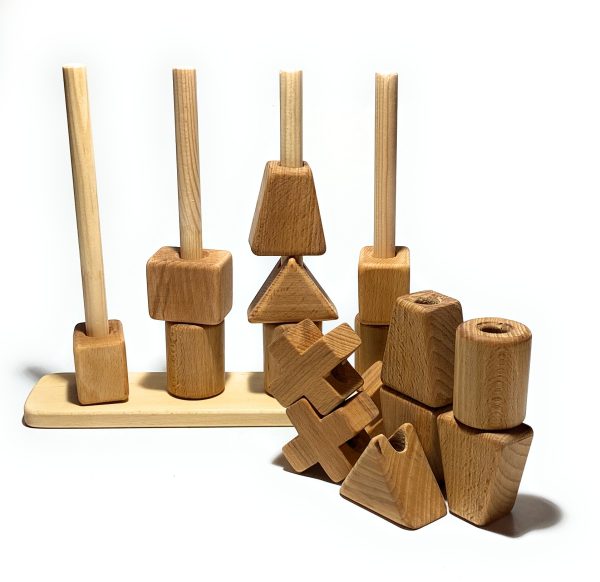 "Geometry Tower" Wooden Toy