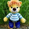 Lion Knitted Doll