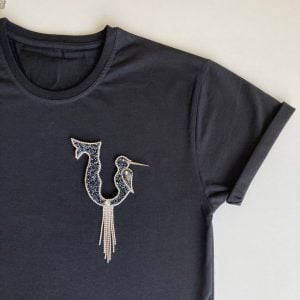 T-shirt with handmade armenian Bird letter N