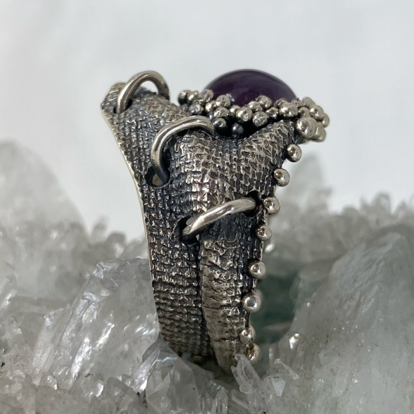 Amethyst Silver Ring