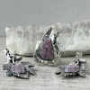 Chalcedony and Sterling Silver Jewelry Set