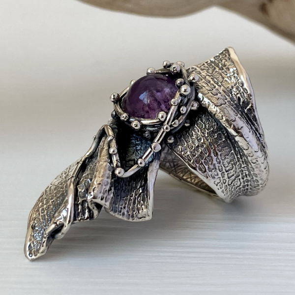 Amethyst Silver Ring