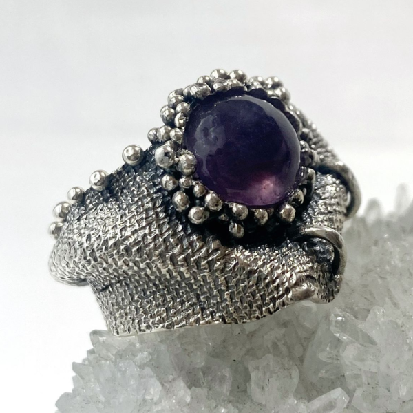 Amethyst Silver Ring