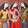 Decorative ceramic plate "Three Armenian Beauties"