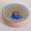 Wooden jewelry box "The Peacock"