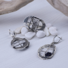 Azurite Silver Jewelry Set