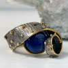 Kyanite Silver & Gilding Ring