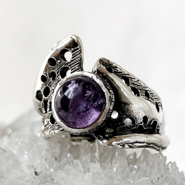 Amethyst Silver Ring