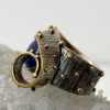 Kyanite Silver & Gilding Ring