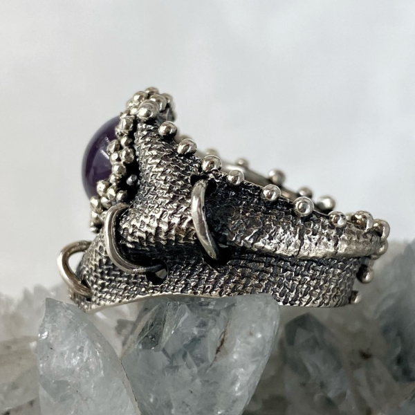 Amethyst Silver Ring