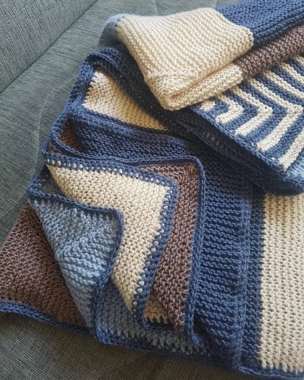 Hand Knitted Blanket And Socks