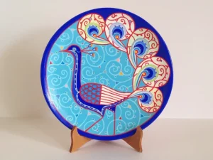 Decorative ceramic plate “Peacock”
