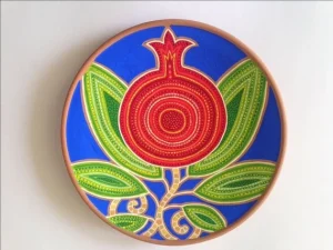 Decorative ceramic plate “Pomegranate”