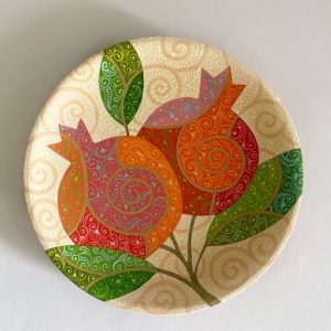Decorative ceramic plate “Two Pomegranates”