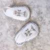 Baptism Embroidered Cross Sandal Slippers