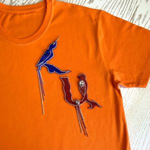 T-shirt with handmade armenian letter H & A