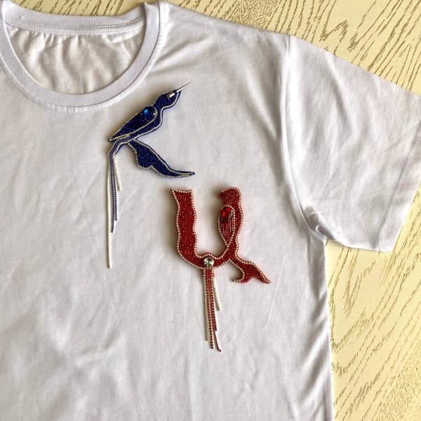 T-Shirt With Handmade Armenian Letter H & A