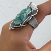 Fluorite Silver Ring