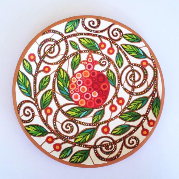 Decorative ceramic plate "The Pomegranate"