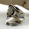 Pyrite Silver Ring