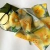 Yellow And Grey Silk Scarf