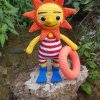 "Sun In Swimsuit" Knitted Doll