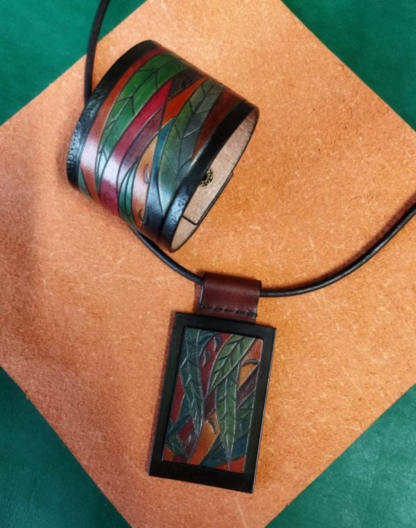 "After The Rain" Leather Jewelry Set