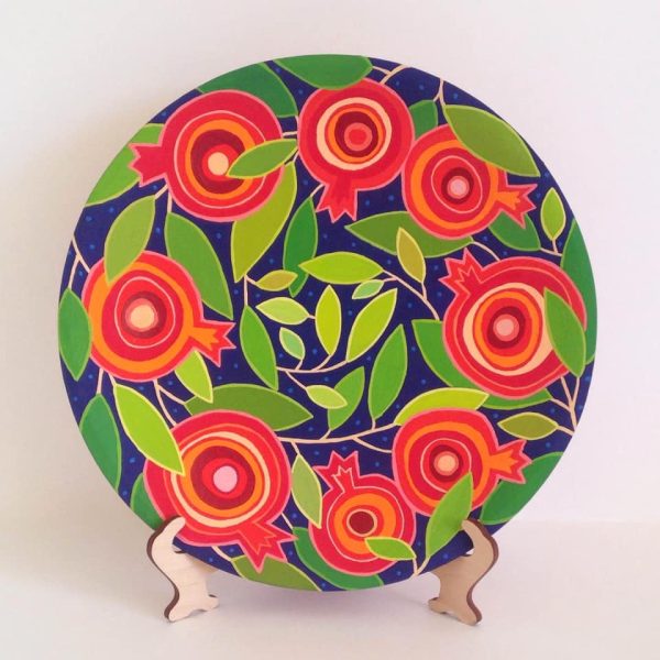 Decorative ceramic plate "Pomegranate Tree"