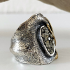 Pyrite Silver Ring