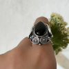 Best Gift for her | Sterling silver ring | black obsidian | By Shahinian Jewelry