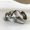 Silver ring | malachite & pyrite | Armenian brand |Shahinian jewelry