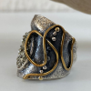 Pyrite Silver Ring