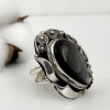 Obsidian Silver Ring