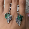 Malachite Grapes Silver Jewelry Set