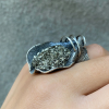 Pyrite Silver Ring