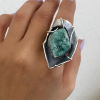 Fluorite Silver Ring