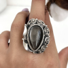 Obsidian Silver Ring