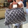 New macrame bag(with lurex)