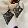 Silver Plated Cupronickel Alloy Earrings