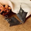 Silver Plated Cupronickel Alloy Earrings