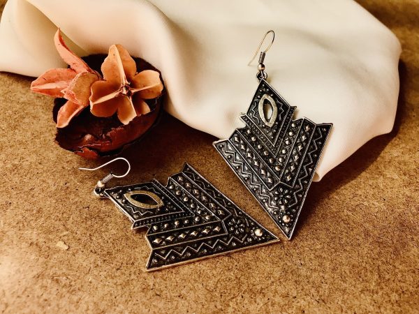 Silver Plated Cupronickel Alloy Earrings