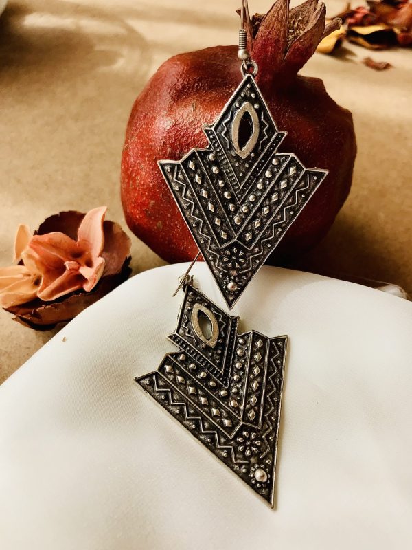 Silver Plated Cupronickel Alloy Earrings