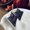 Silver Plated Cupronickel Alloy Earrings