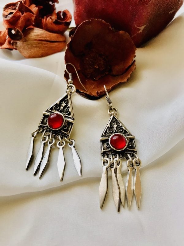 Silver Plated Cupronickel Alloy Earrings