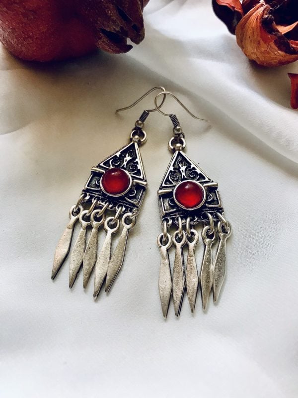 Silver Plated Cupronickel Alloy Earrings