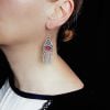 Silver Plated Cupronickel Alloy Earrings