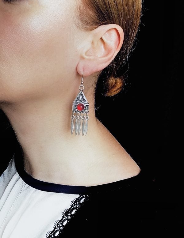 Silver Plated Cupronickel Alloy Earrings