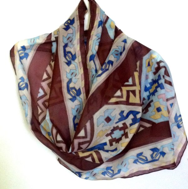 "Armenian Carpet" Silk Scarf