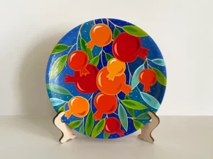Decorative ceramic plate “Pomegranate Tree”