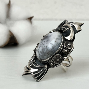 Filigree agate ring | designed by Shahinian jewelry